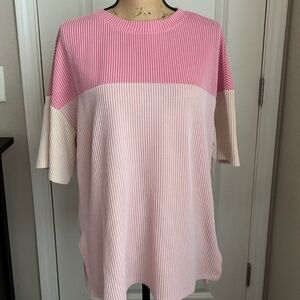 Oversized Women's Color block Shirt